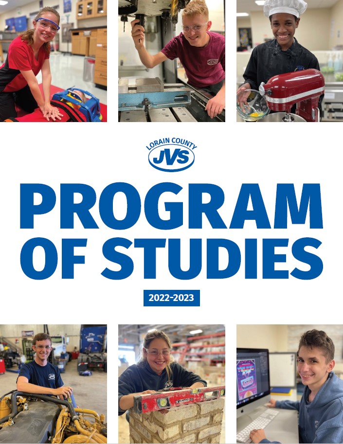 front cover of program of studies guide with multiple student photos